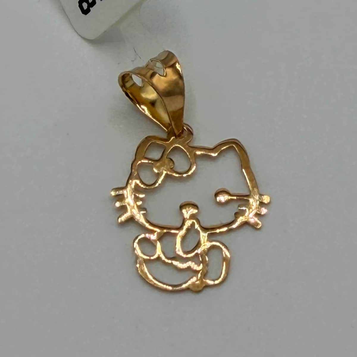 آویز طلا 18 عیار لیزری کیتی وزن 0.210 گرم اجرت ساخت 16 درصد کد GD01 000348