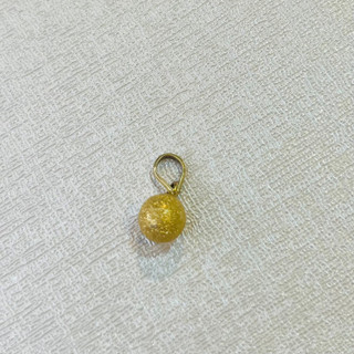 آویز طلا ۱۸ عیار گردنی گوی شنی وزن ۰٫۹۴۰ گرم اجرت ساخت ۱۰ درصد کد GD01 000097