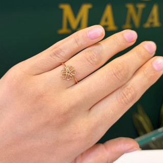 انگشتر طلا 18 عیار مینیمال پنج قلب متصل وزن 0.870 گرم اجرت ساخت ۹ درصد کد GD01 000049